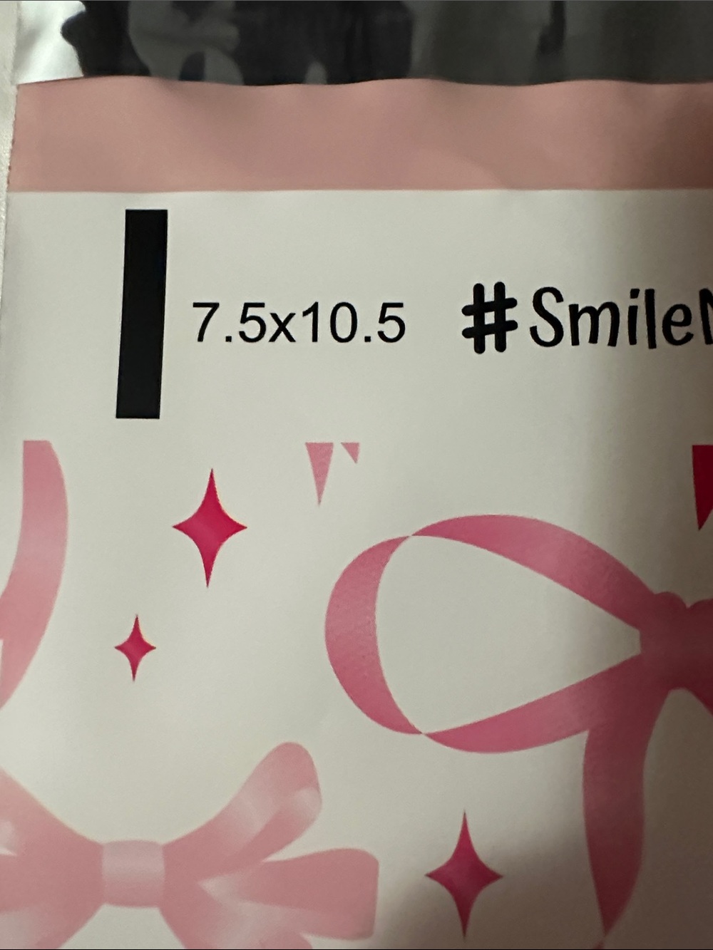 Pink Bow Coquette Poly Mailers 7.5x10.5 Shipping Bags 30 Pack - Picture 6 of 6